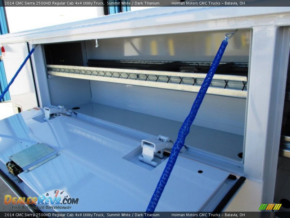 2014 GMC Sierra 2500HD Regular Cab 4x4 Utility Truck Summit White / Dark Titanium Photo #21