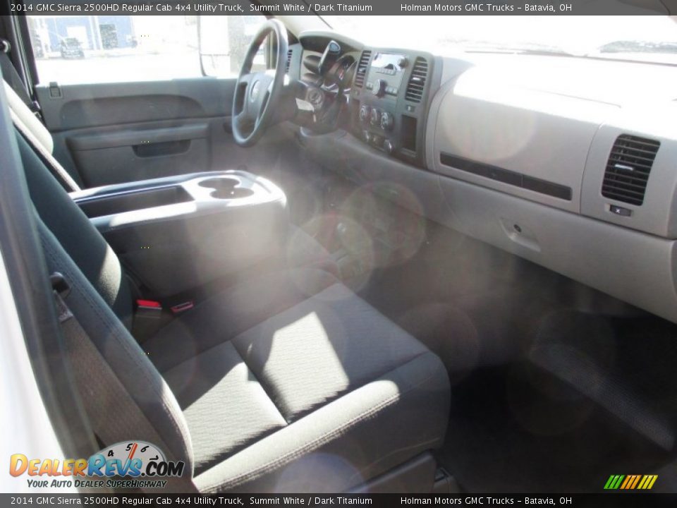 2014 GMC Sierra 2500HD Regular Cab 4x4 Utility Truck Summit White / Dark Titanium Photo #22