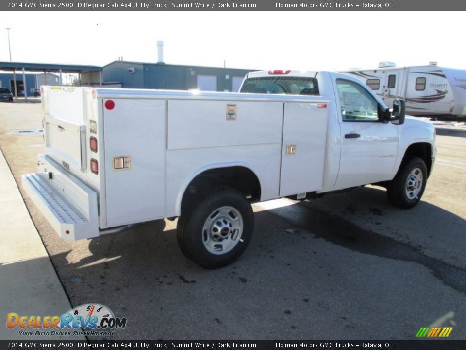 2014 GMC Sierra 2500HD Regular Cab 4x4 Utility Truck Summit White / Dark Titanium Photo #23