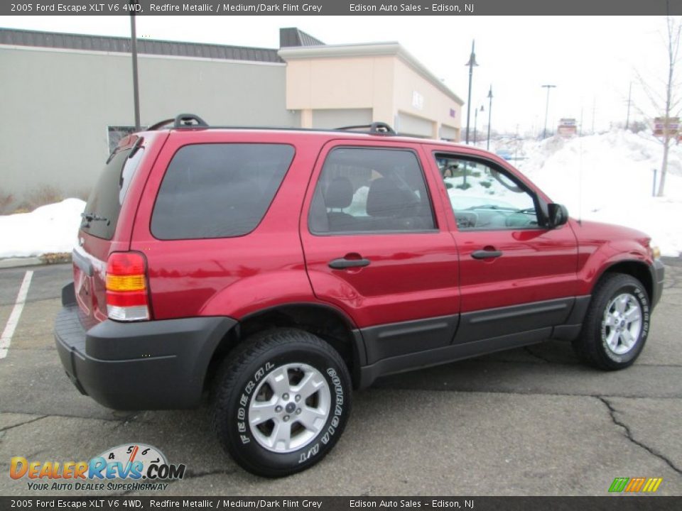 2005 Ford Escape XLT V6 4WD Redfire Metallic / Medium/Dark Flint Grey Photo #8