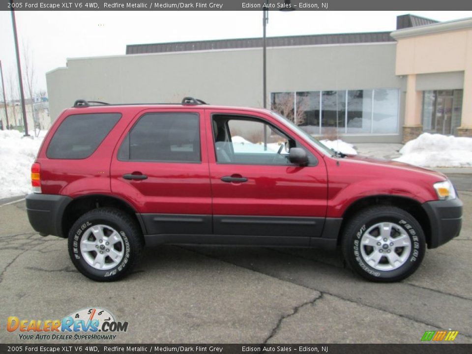 2005 Ford Escape XLT V6 4WD Redfire Metallic / Medium/Dark Flint Grey Photo #9
