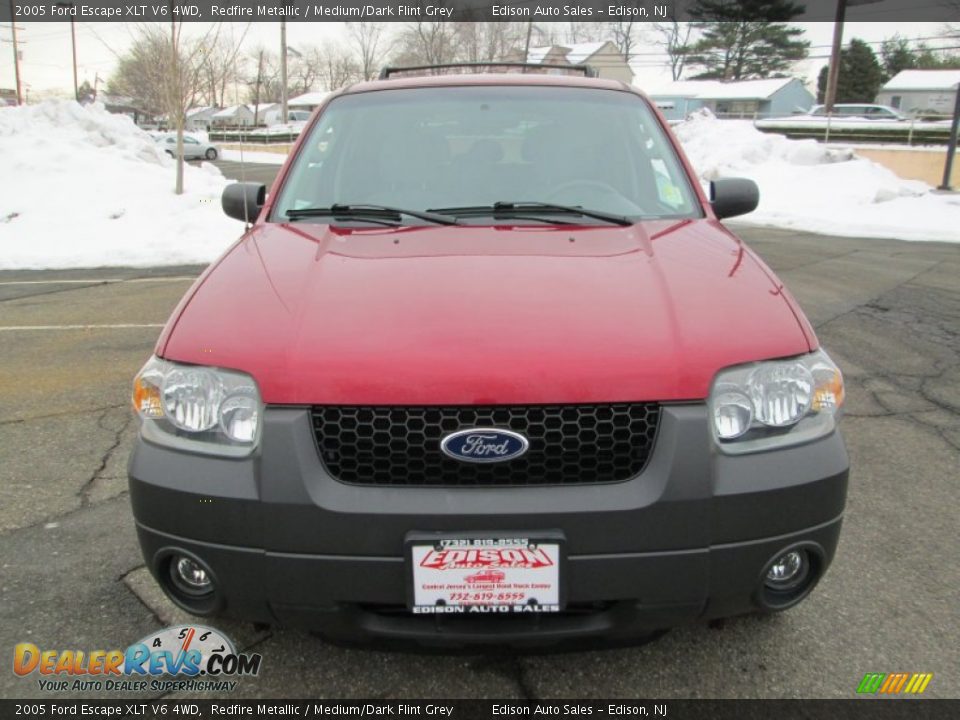 2005 Ford Escape XLT V6 4WD Redfire Metallic / Medium/Dark Flint Grey Photo #12