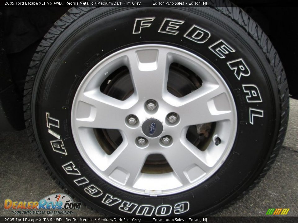 2005 Ford Escape XLT V6 4WD Redfire Metallic / Medium/Dark Flint Grey Photo #29