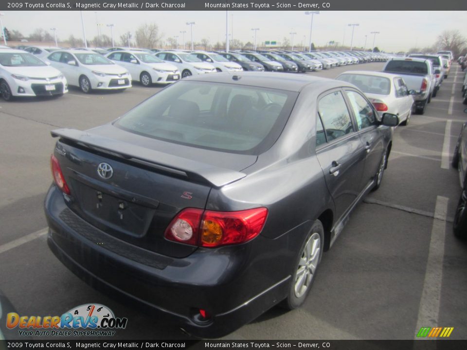 2009 Toyota Corolla S Magnetic Gray Metallic / Dark Charcoal Photo #3