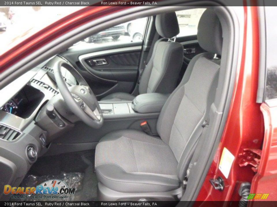 2014 Ford Taurus SEL Ruby Red / Charcoal Black Photo #10