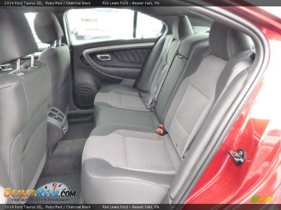 2014 Ford Taurus SEL Ruby Red / Charcoal Black Photo #12