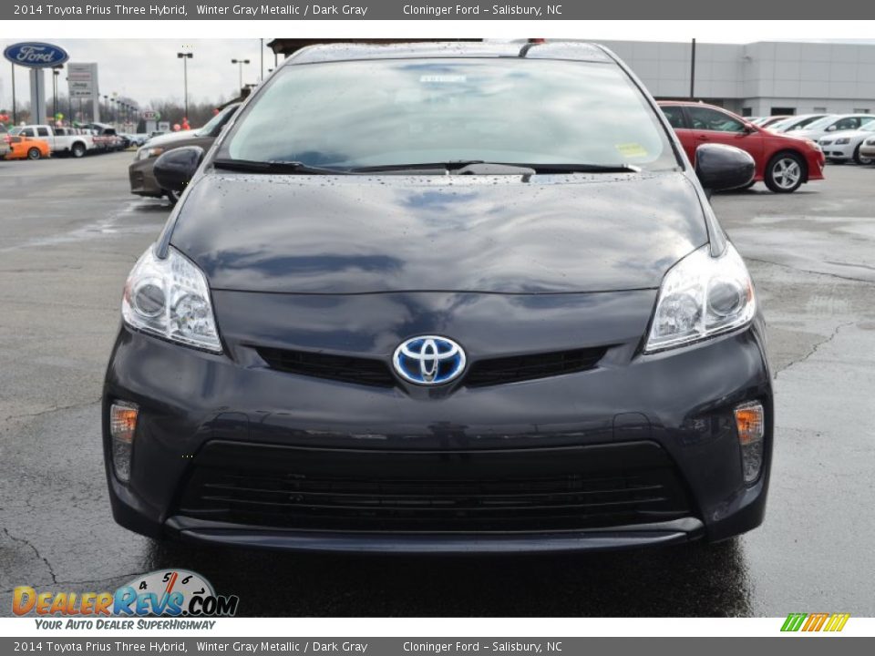 2014 Toyota Prius Three Hybrid Winter Gray Metallic / Dark Gray Photo #4