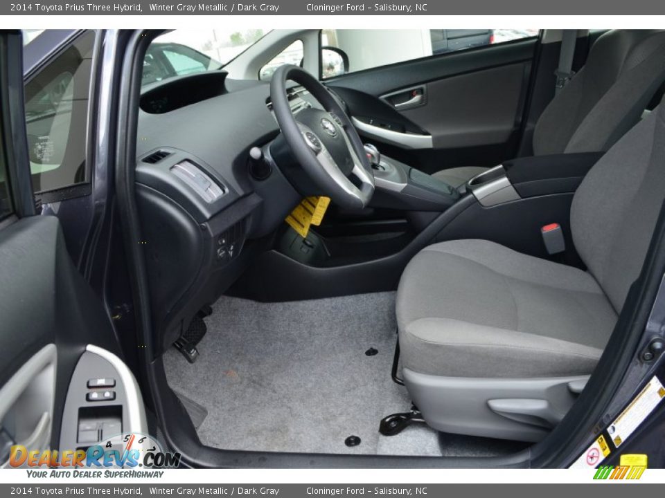 2014 Toyota Prius Three Hybrid Winter Gray Metallic / Dark Gray Photo #6
