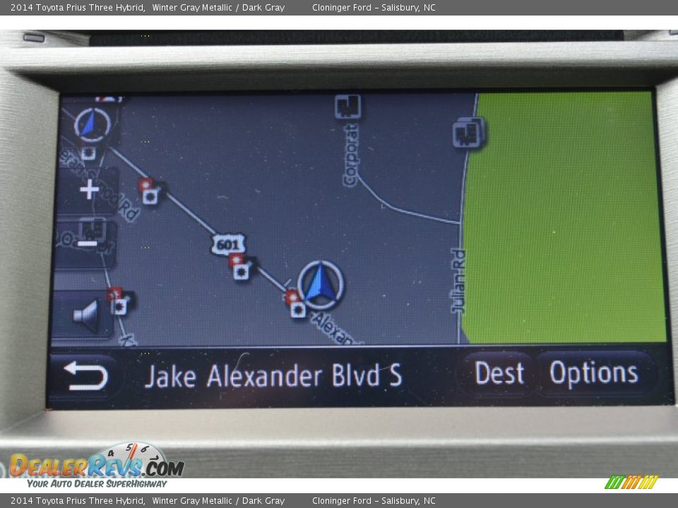 2014 Toyota Prius Three Hybrid Winter Gray Metallic / Dark Gray Photo #15