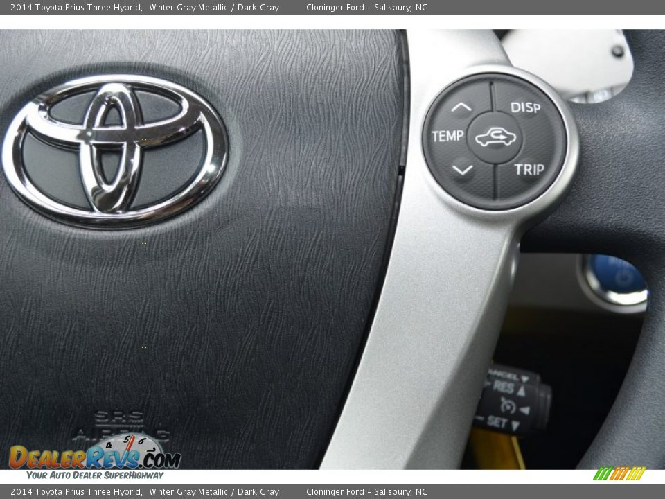 2014 Toyota Prius Three Hybrid Winter Gray Metallic / Dark Gray Photo #20