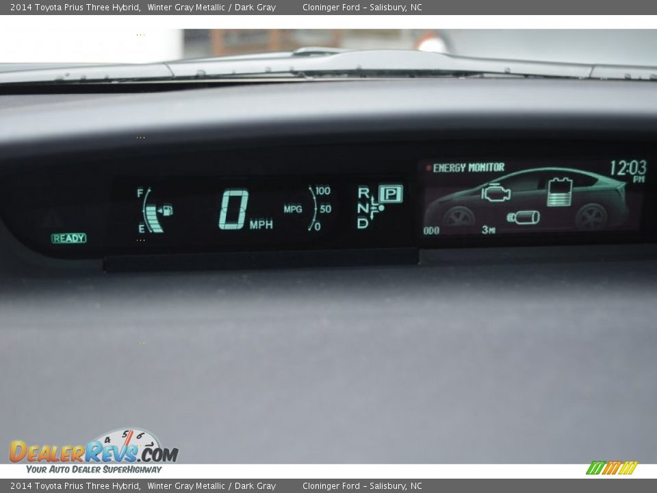 2014 Toyota Prius Three Hybrid Winter Gray Metallic / Dark Gray Photo #21