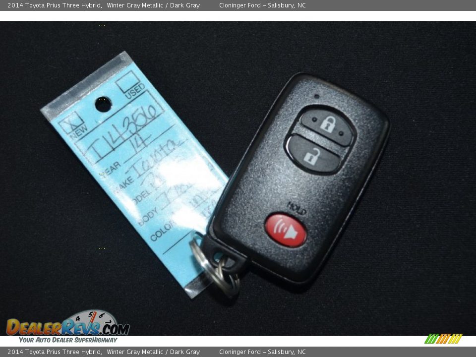 2014 Toyota Prius Three Hybrid Winter Gray Metallic / Dark Gray Photo #26