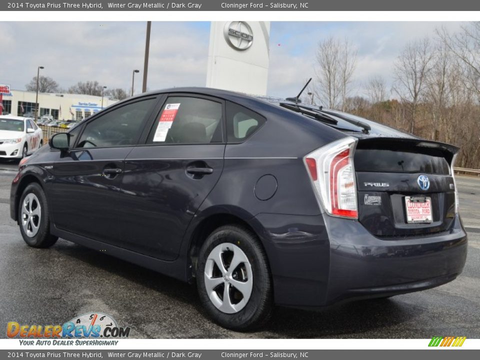 2014 Toyota Prius Three Hybrid Winter Gray Metallic / Dark Gray Photo #27
