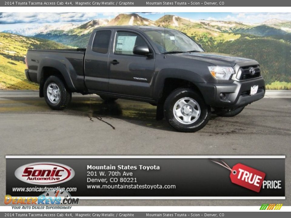 2014 Toyota Tacoma Access Cab 4x4 Magnetic Gray Metallic / Graphite Photo #1