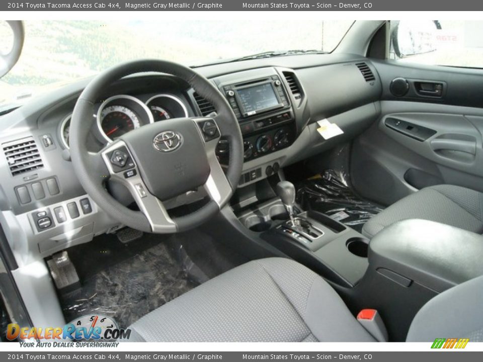 2014 Toyota Tacoma Access Cab 4x4 Magnetic Gray Metallic / Graphite Photo #5