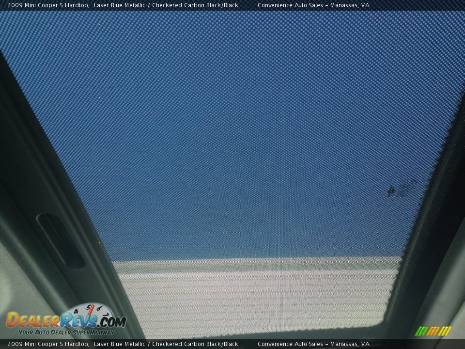2009 Mini Cooper S Hardtop Laser Blue Metallic / Checkered Carbon Black/Black Photo #12