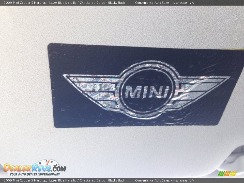2009 Mini Cooper S Hardtop Laser Blue Metallic / Checkered Carbon Black/Black Photo #14