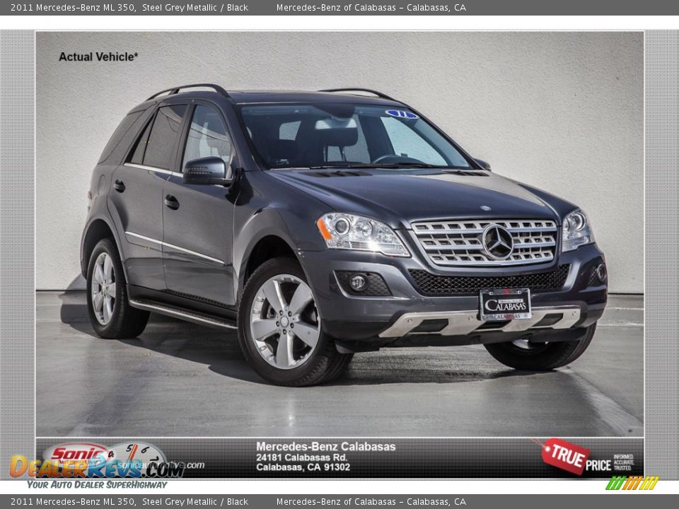 2011 Mercedes-Benz ML 350 Steel Grey Metallic / Black Photo #1