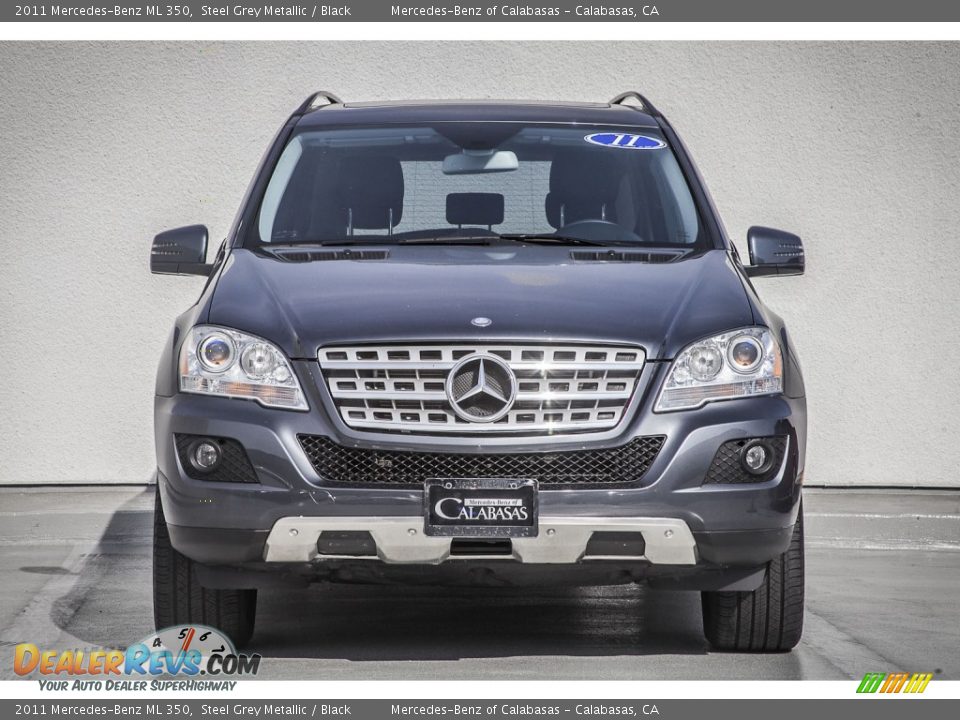 2011 Mercedes-Benz ML 350 Steel Grey Metallic / Black Photo #2