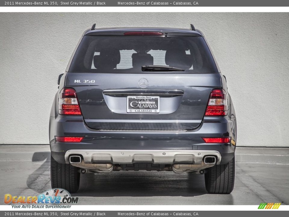 2011 Mercedes-Benz ML 350 Steel Grey Metallic / Black Photo #3