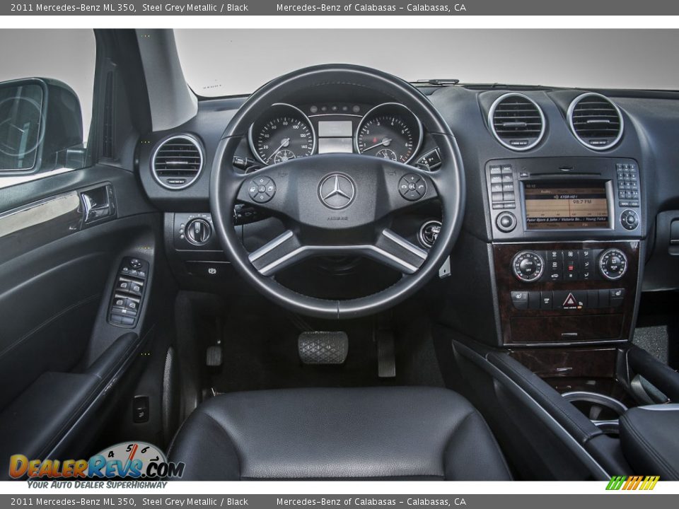 2011 Mercedes-Benz ML 350 Steel Grey Metallic / Black Photo #4