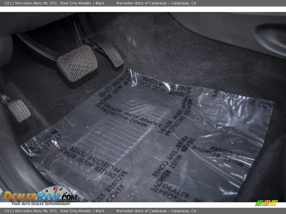 2011 Mercedes-Benz ML 350 Steel Grey Metallic / Black Photo #6