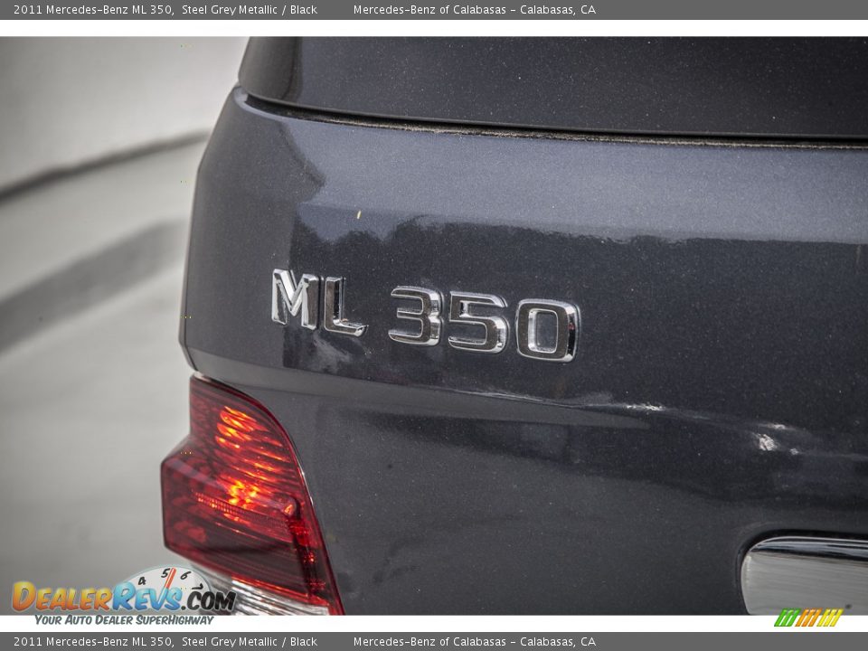 2011 Mercedes-Benz ML 350 Steel Grey Metallic / Black Photo #7