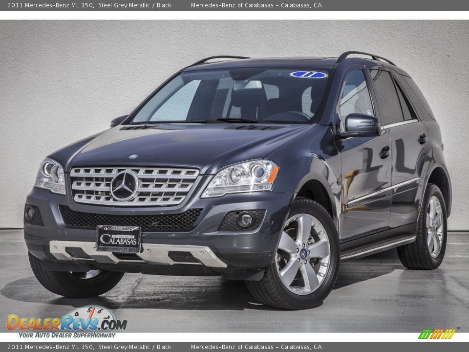 2011 Mercedes-Benz ML 350 Steel Grey Metallic / Black Photo #12