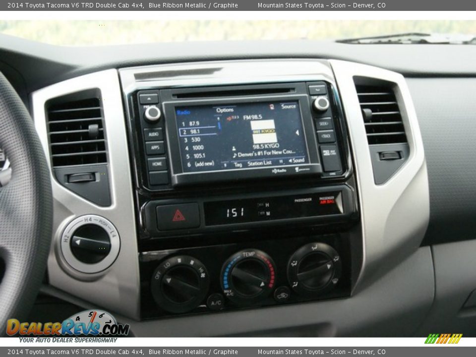 2014 Toyota Tacoma V6 TRD Double Cab 4x4 Blue Ribbon Metallic / Graphite Photo #6