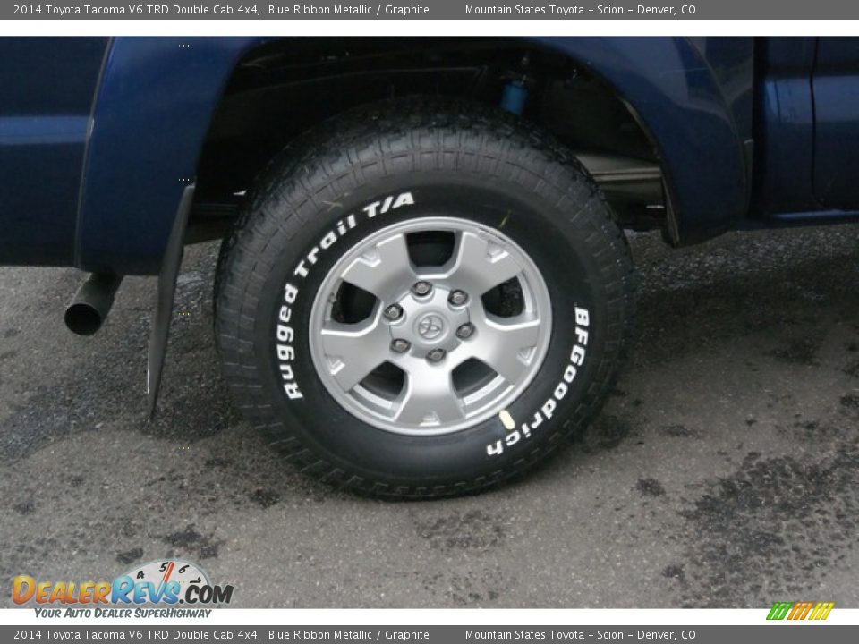 2014 Toyota Tacoma V6 TRD Double Cab 4x4 Blue Ribbon Metallic / Graphite Photo #9