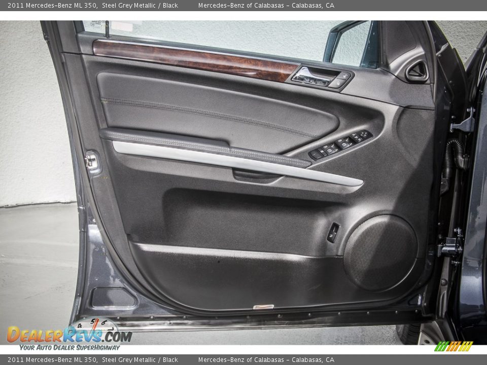 2011 Mercedes-Benz ML 350 Steel Grey Metallic / Black Photo #18