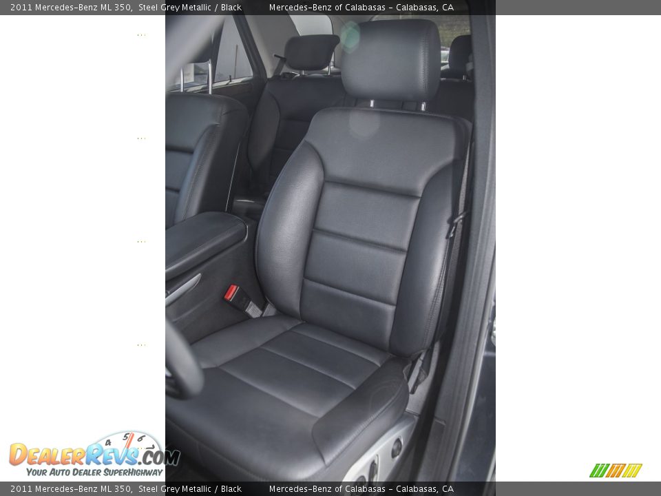 2011 Mercedes-Benz ML 350 Steel Grey Metallic / Black Photo #20