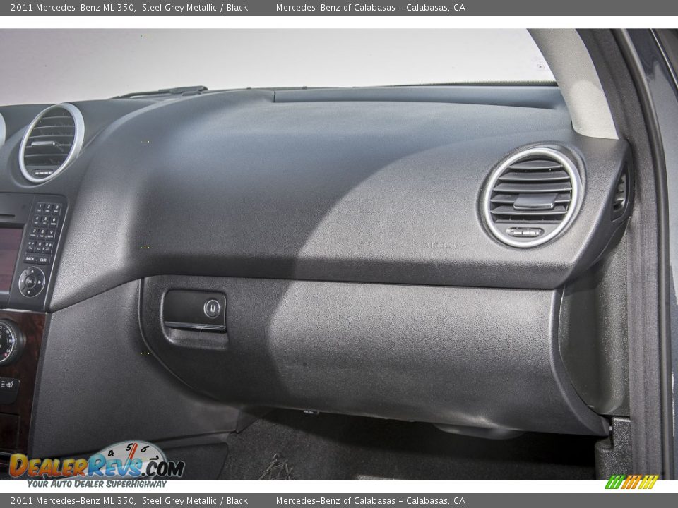 2011 Mercedes-Benz ML 350 Steel Grey Metallic / Black Photo #21
