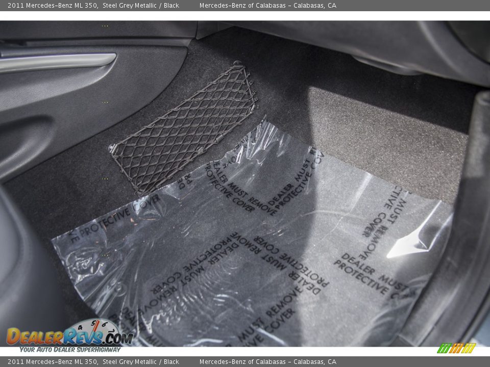 2011 Mercedes-Benz ML 350 Steel Grey Metallic / Black Photo #22