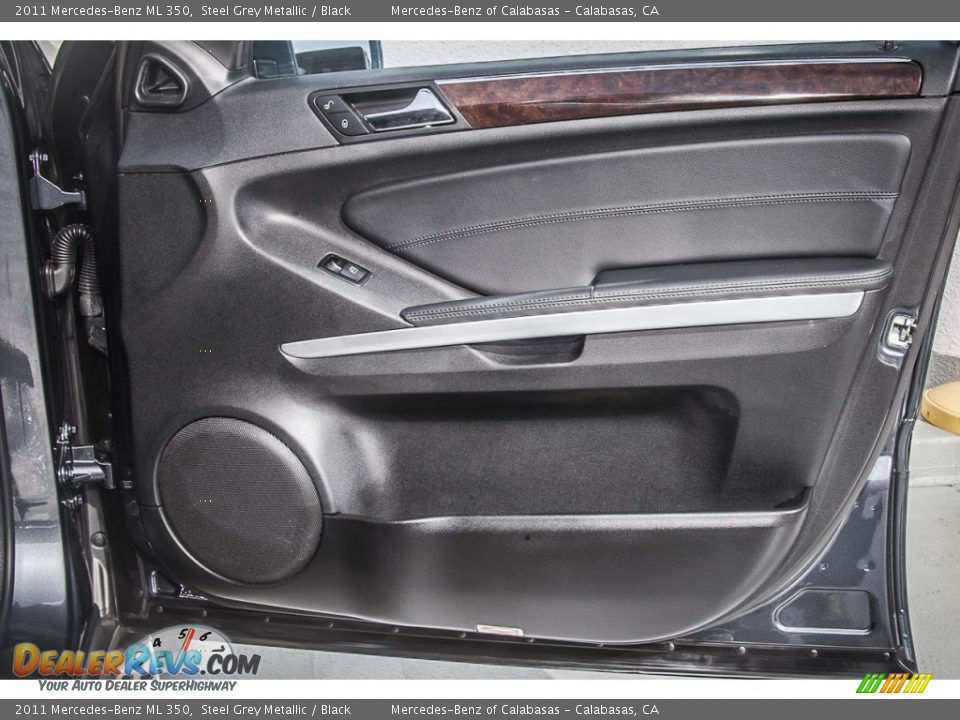2011 Mercedes-Benz ML 350 Steel Grey Metallic / Black Photo #23