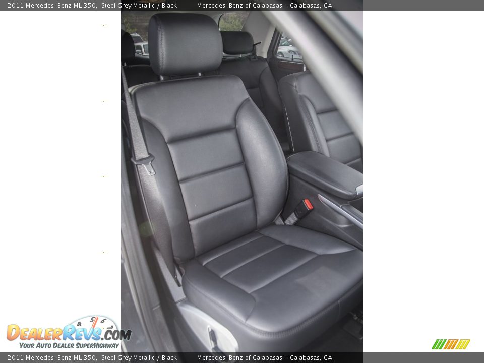 2011 Mercedes-Benz ML 350 Steel Grey Metallic / Black Photo #24