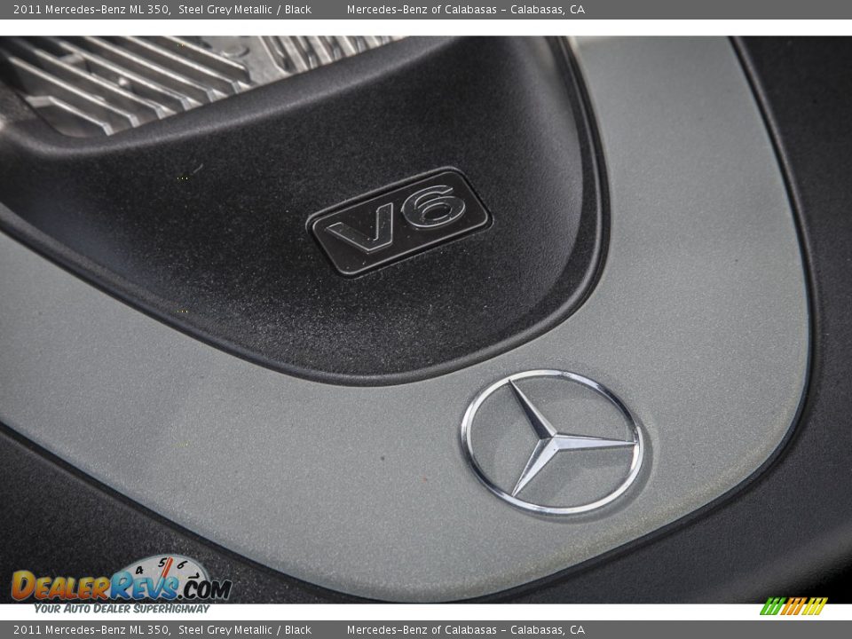 2011 Mercedes-Benz ML 350 Steel Grey Metallic / Black Photo #25