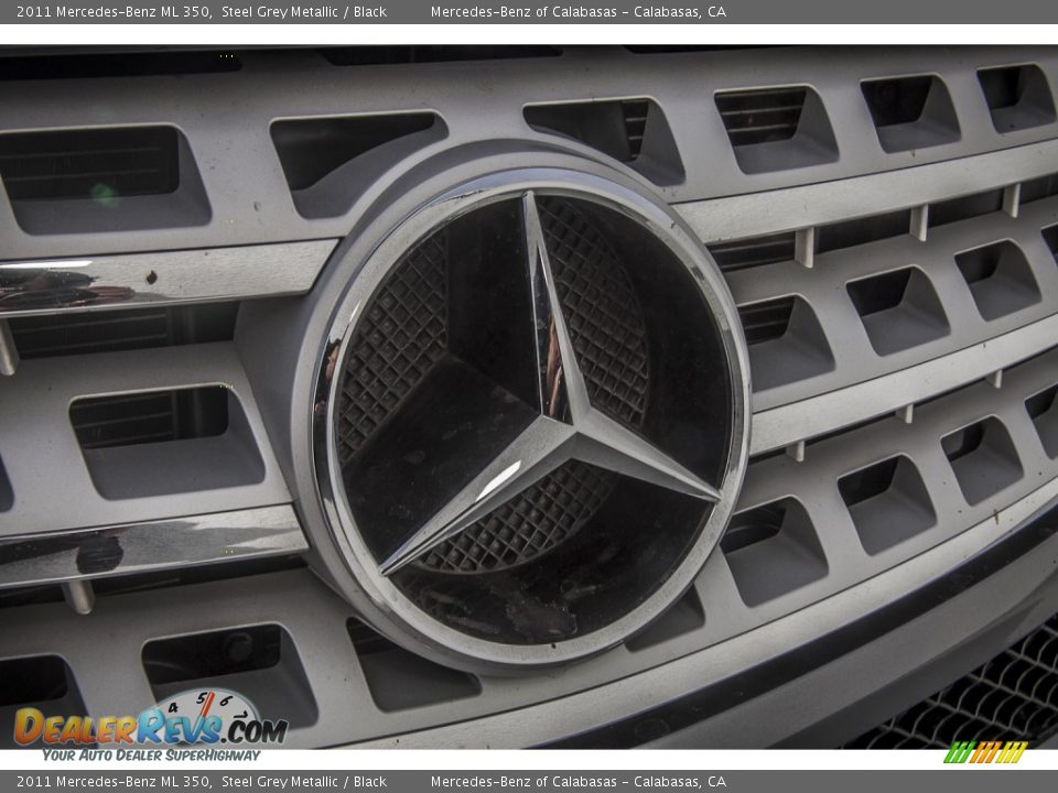 2011 Mercedes-Benz ML 350 Steel Grey Metallic / Black Photo #27