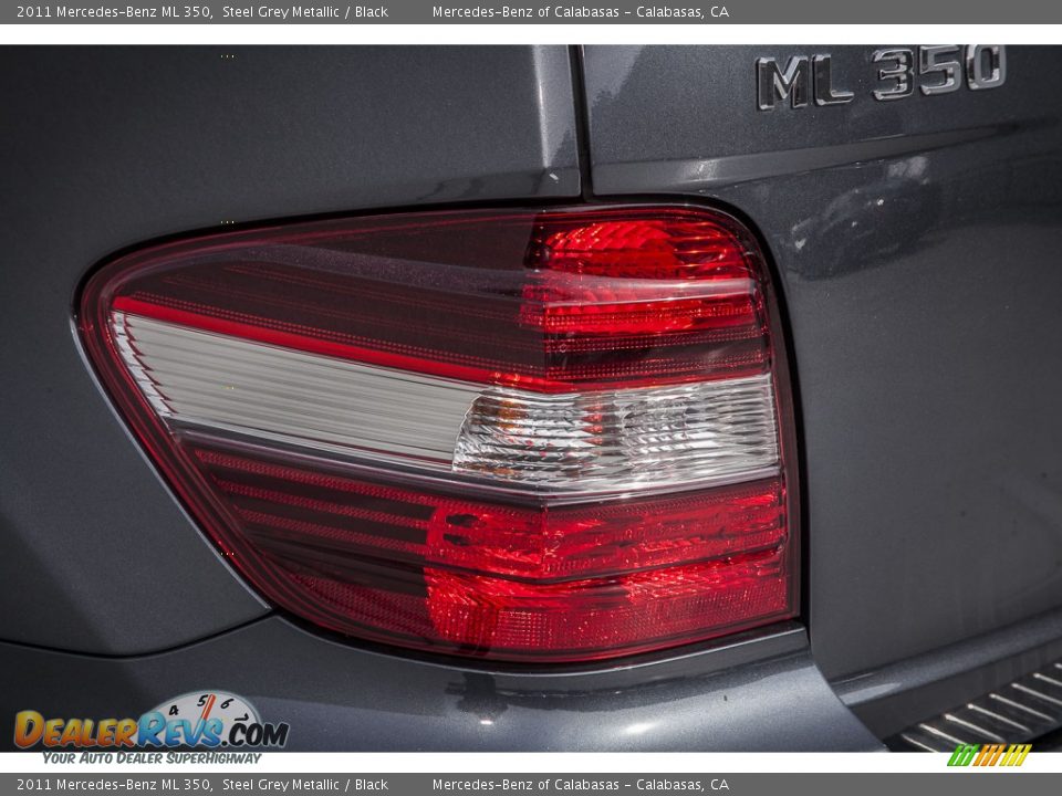 2011 Mercedes-Benz ML 350 Steel Grey Metallic / Black Photo #28