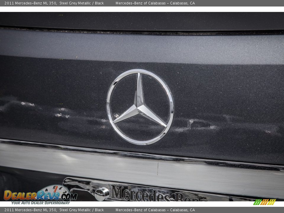 2011 Mercedes-Benz ML 350 Steel Grey Metallic / Black Photo #29