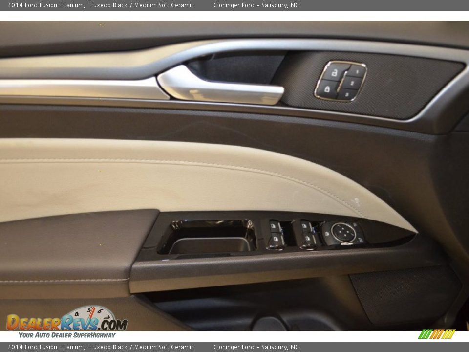 2014 Ford Fusion Titanium Tuxedo Black / Medium Soft Ceramic Photo #4