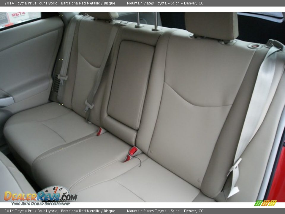 2014 Toyota Prius Four Hybrid Barcelona Red Metallic / Bisque Photo #7