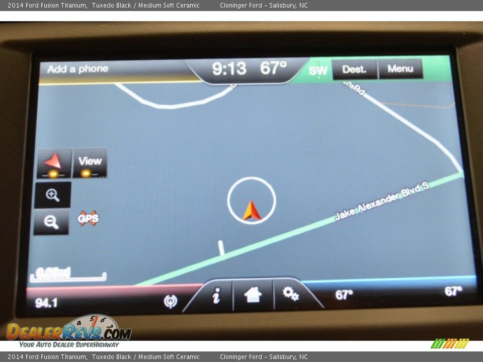 2014 Ford Fusion Titanium Tuxedo Black / Medium Soft Ceramic Photo #13