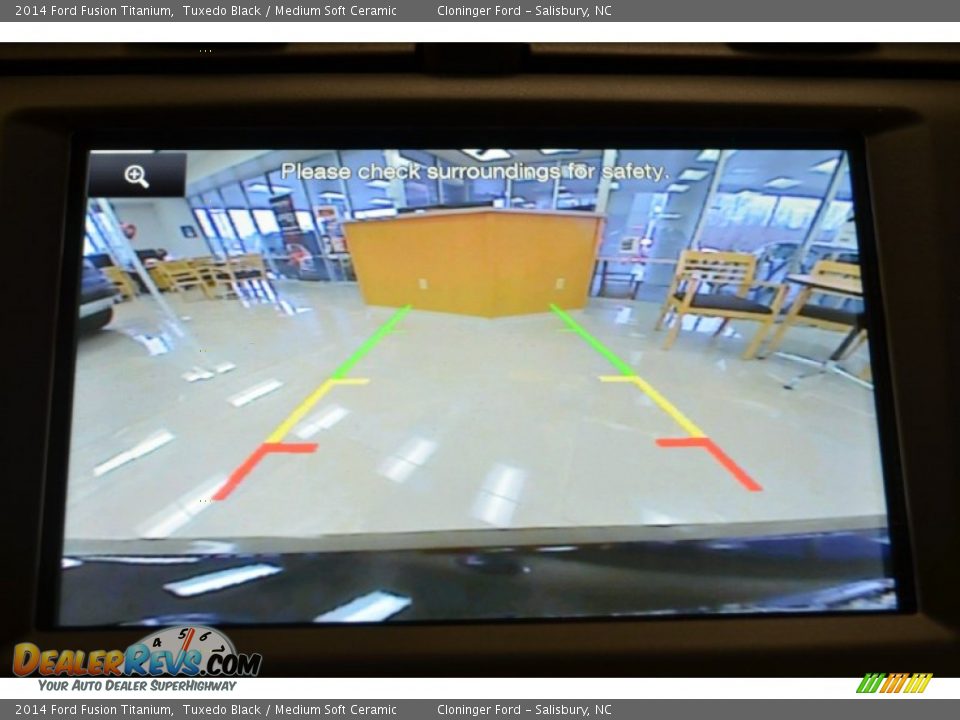 2014 Ford Fusion Titanium Tuxedo Black / Medium Soft Ceramic Photo #14