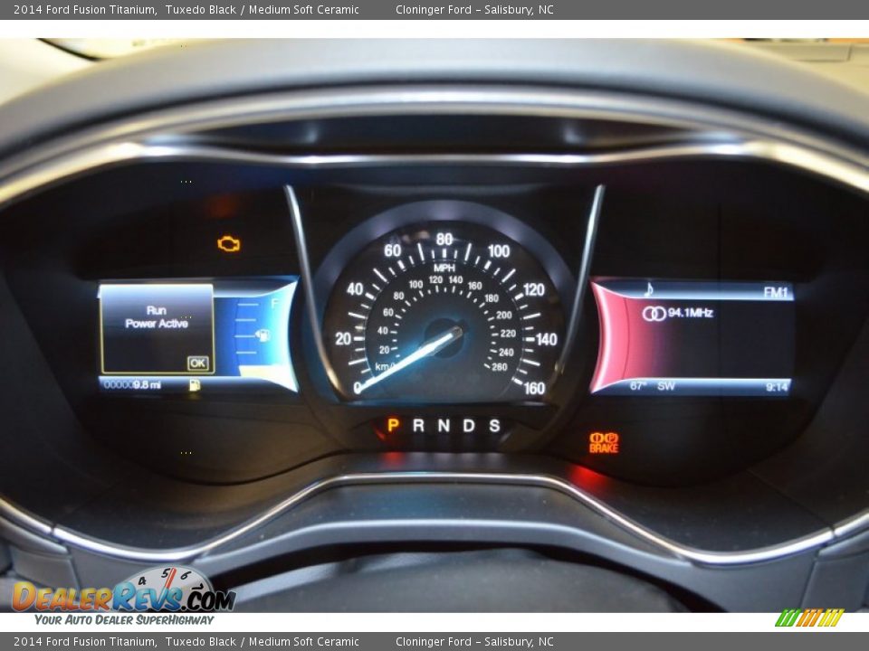 2014 Ford Fusion Titanium Tuxedo Black / Medium Soft Ceramic Photo #20