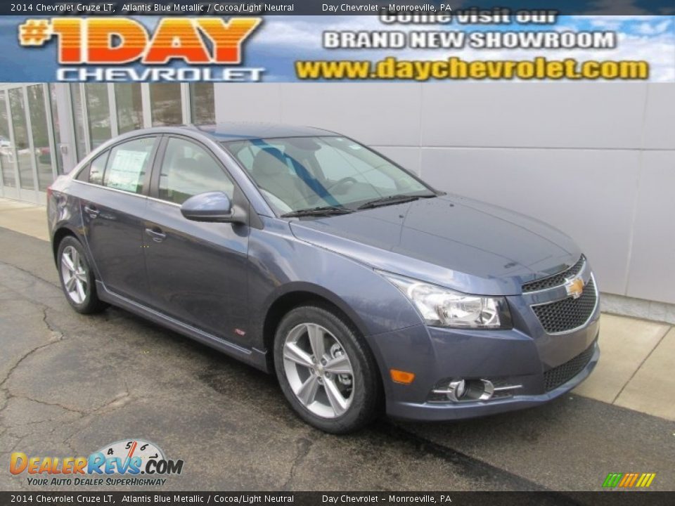 2014 Chevrolet Cruze LT Atlantis Blue Metallic / Cocoa/Light Neutral Photo #1