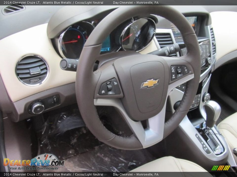 2014 Chevrolet Cruze LT Atlantis Blue Metallic / Cocoa/Light Neutral Photo #14