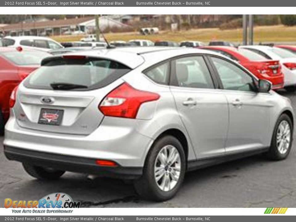 2012 Ford Focus SEL 5-Door Ingot Silver Metallic / Charcoal Black Photo #2