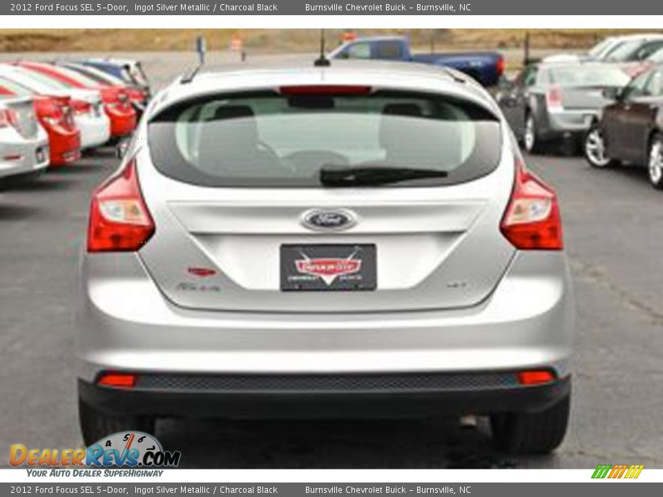 2012 Ford Focus SEL 5-Door Ingot Silver Metallic / Charcoal Black Photo #3