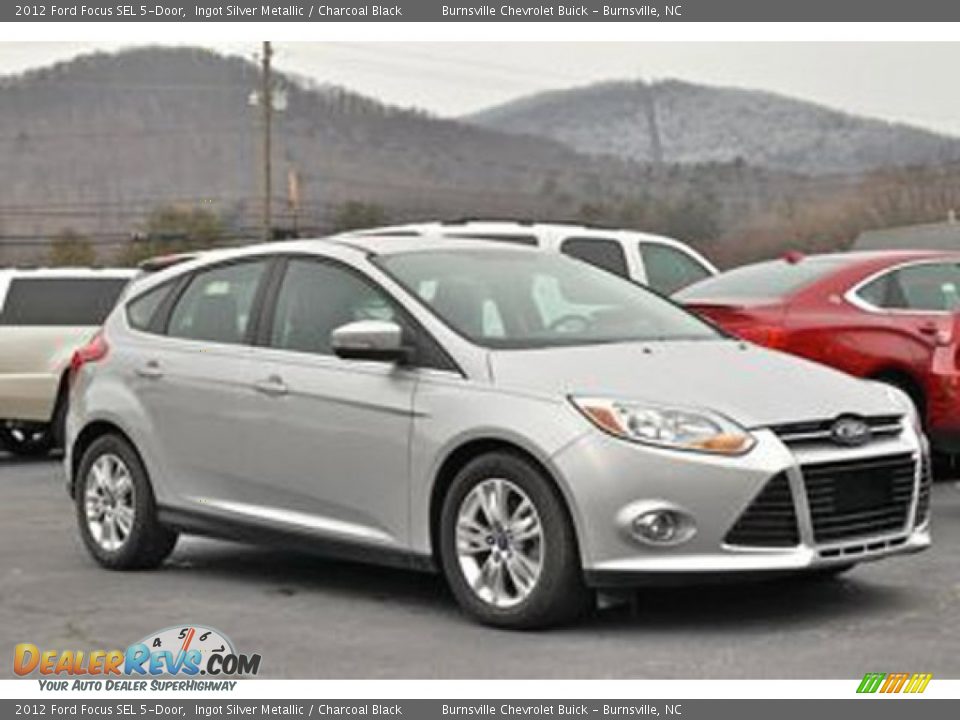 2012 Ford Focus SEL 5-Door Ingot Silver Metallic / Charcoal Black Photo #5